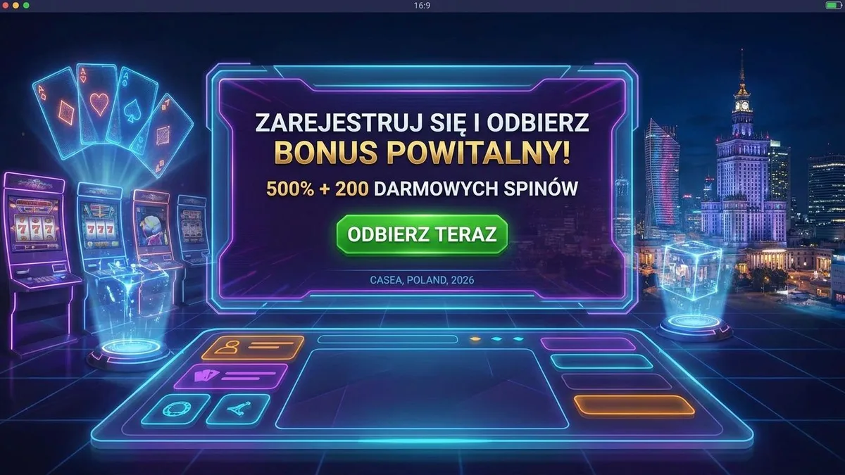 Rejestracja z bonusem w Casea